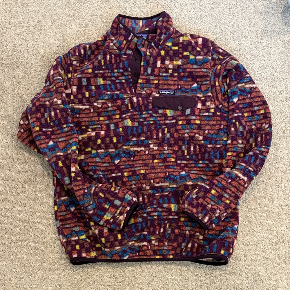 Patagonia button Up Fleece Sweater
